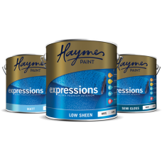 Haymes Expressions Low Sheen Acrylic White 4L